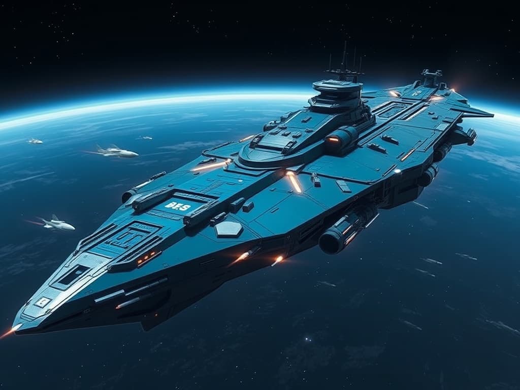 Cosmic Explorer Battleship 1